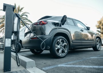 Image of a car charging
